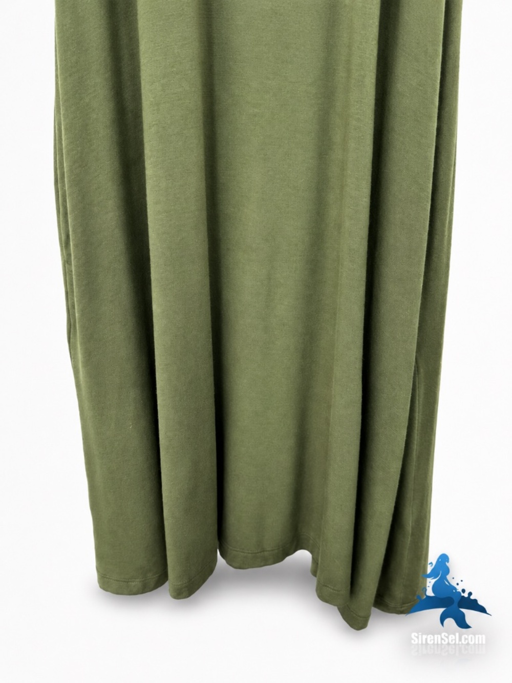 1268 NWT CASLON Sleeveless Knit Midi Dress w/Pockets – XS – Olive - Picture 4 of 13